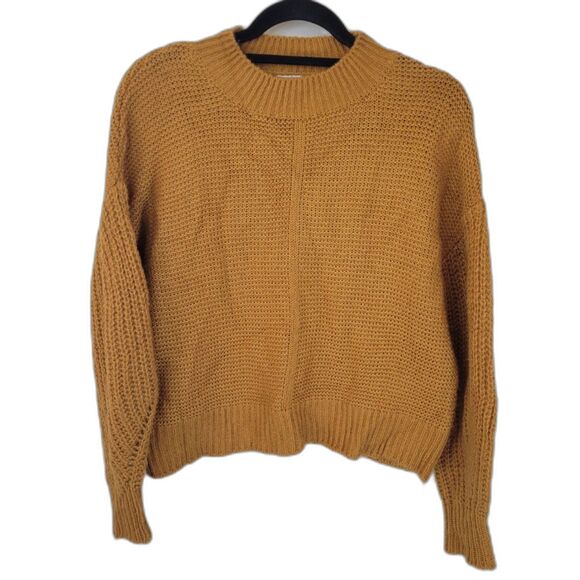 Tilly's West of Melrose Mustard Crewneck Sweater - Picture 1 of 3